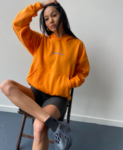 Mr Winston Sport Hoodie - Summer Orange Puff