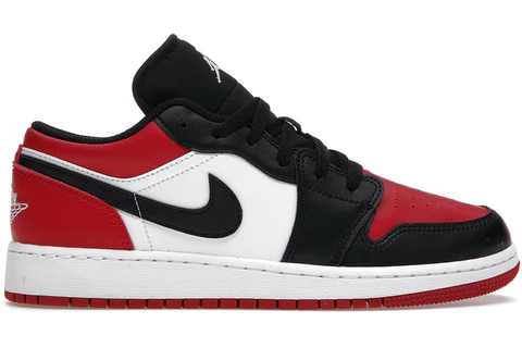 Bred Toe Jordan 1 low GS / Womens